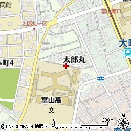 富山県富山市太郎丸周辺の地図