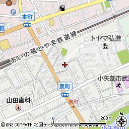 富山県小矢部市泉町4-14周辺の地図