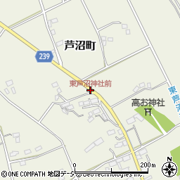 東芦沼神社前周辺の地図