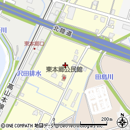 富山県富山市婦中町東本郷周辺の地図