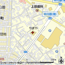 株式会社やまや　中川原店周辺の地図