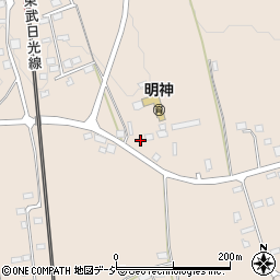 栃木県日光市明神274-4周辺の地図