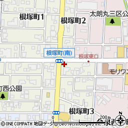 焼肉蔵富山根塚店周辺の地図
