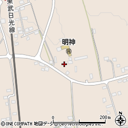 栃木県日光市明神272周辺の地図