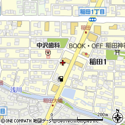 ローソン長野稲田１丁目店周辺の地図