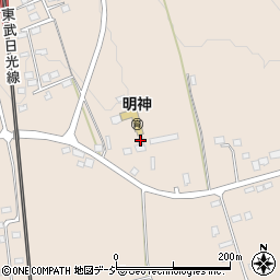 栃木県日光市明神274-7周辺の地図