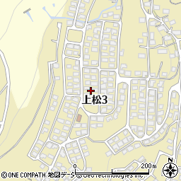 長野県長野市上松3丁目34周辺の地図