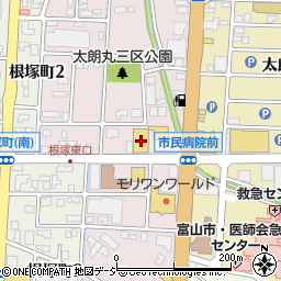 イエローハット富山店周辺の地図
