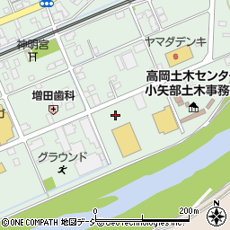 ＤＣＭ小矢部店駐車場周辺の地図