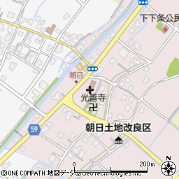 富山市朝日地区センター周辺の地図