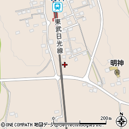 栃木県日光市明神280周辺の地図