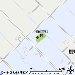 氏家新田公民館周辺の地図