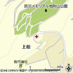 長野市　地附山公園管理事務所周辺の地図