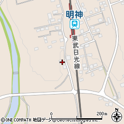 栃木県日光市明神880周辺の地図