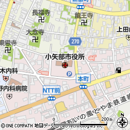 小矢部市役所周辺の地図