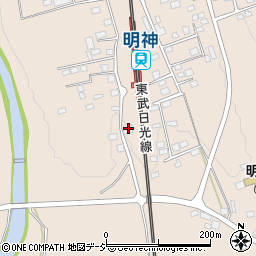 栃木県日光市明神882周辺の地図
