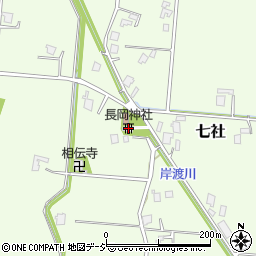 長岡神社周辺の地図