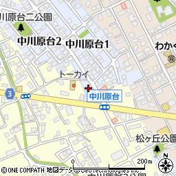 セブンイレブン富山中川原店周辺の地図