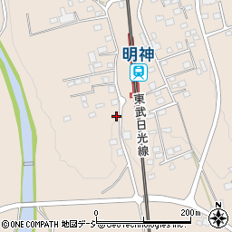 栃木県日光市明神884-1周辺の地図