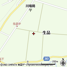 群馬県利根郡川場村生品1209周辺の地図