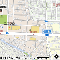 ローソン長野檀田店周辺の地図