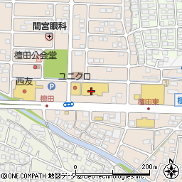 美容室サブリナフェア　アクロスプラザ長野北店周辺の地図