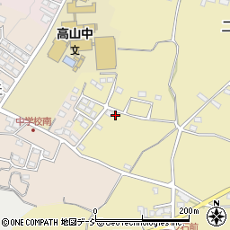 長野県上高井郡高山村二ツ石4552-8周辺の地図