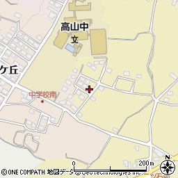 長野県上高井郡高山村二ツ石4552周辺の地図