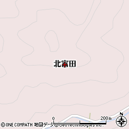 茨城県常陸大宮市北富田周辺の地図