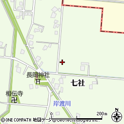 富山県小矢部市七社周辺の地図