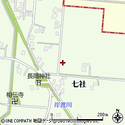富山県小矢部市七社周辺の地図
