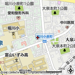 富山市役所地区センター　堀川地区センター周辺の地図