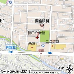 檀田公会堂周辺の地図