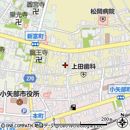 富山県小矢部市新富町周辺の地図