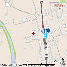 栃木県日光市明神888周辺の地図
