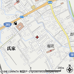 栃木県さくら市氏家1807周辺の地図