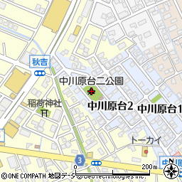 中川原台二公園周辺の地図