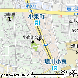 富山小泉郵便局周辺の地図