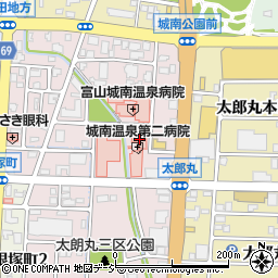 富山城南温泉第二病院（城南会）周辺の地図
