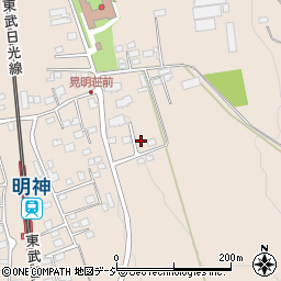 栃木県日光市明神2458周辺の地図