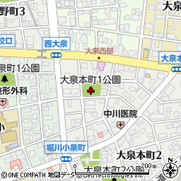 大泉本町一丁目公園周辺の地図