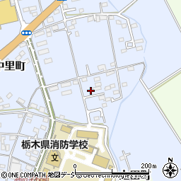 栃木県宇都宮市中里町265周辺の地図