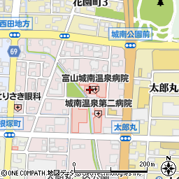 富山城南温泉病院（城南会）周辺の地図