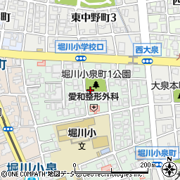 堀川小泉町一丁目公民館周辺の地図