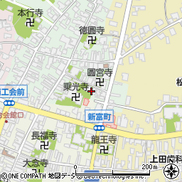 慶安寺周辺の地図