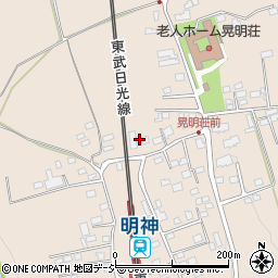 栃木県日光市明神1021周辺の地図