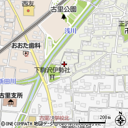 長野県長野市下駒沢34周辺の地図