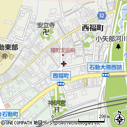 富山県小矢部市西福町7-3周辺の地図