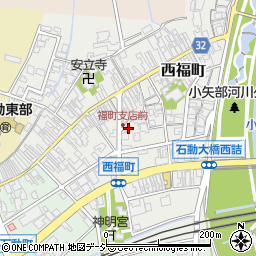 富山県小矢部市西福町7-7周辺の地図