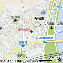 富山県小矢部市西福町7周辺の地図